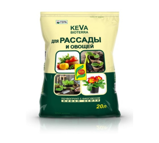 Грунт Гера KEVA BIOTERRA для рассады и овощей 20л 00711
