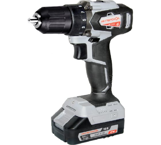 Дрель-шуруповерт аккум. ИНТЕРСКОЛ ДА-13/18ВК Li-ion АПИ (кейс, без аккум. и ЗУ)