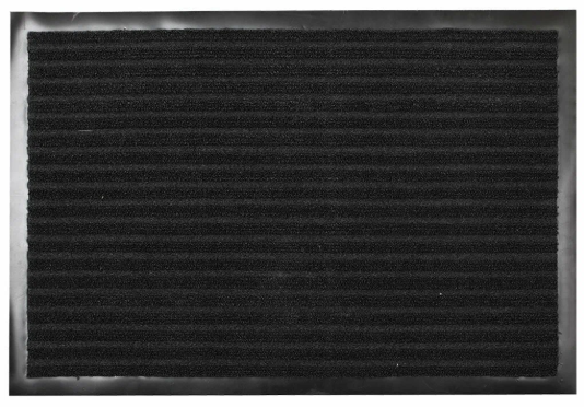 Коврик влаговпитывающий "РЕБРО" 90х150см черный