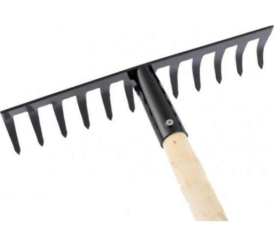 Грабли 12-зубые,300мм,с черенком,прямые//СИБРТЕХ (61741)