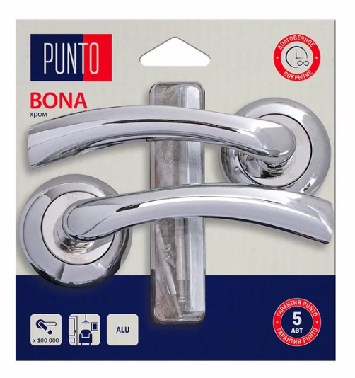 Ручка раздельная LM/A R.TL54.BONA/HD хром 45533