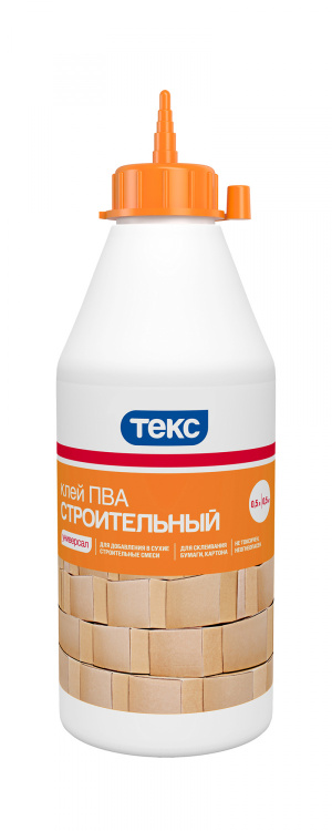 Клей ПВА строительный 0,5 кг п/бут Текс