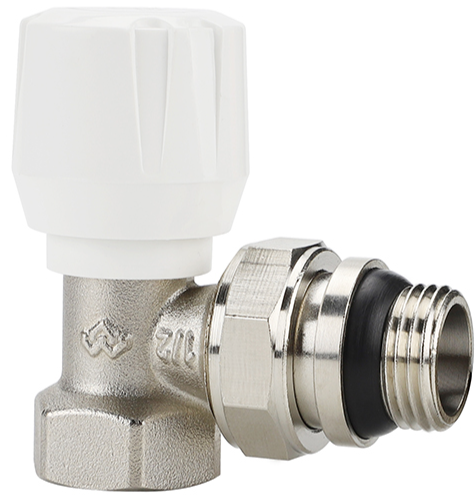 Вентиль радиаторный Varmega 1/2" угловой, с самоуплотняющимся полусгоном