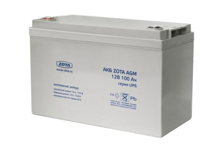 Аккумуляторная батарея 150Ач 12В Zota AGM 150-12