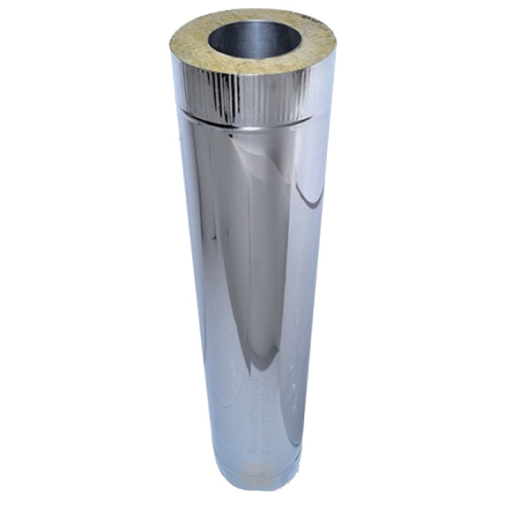 Дымоход DN200*280 сэндвич 1000мм 0,8/430 Ferrum