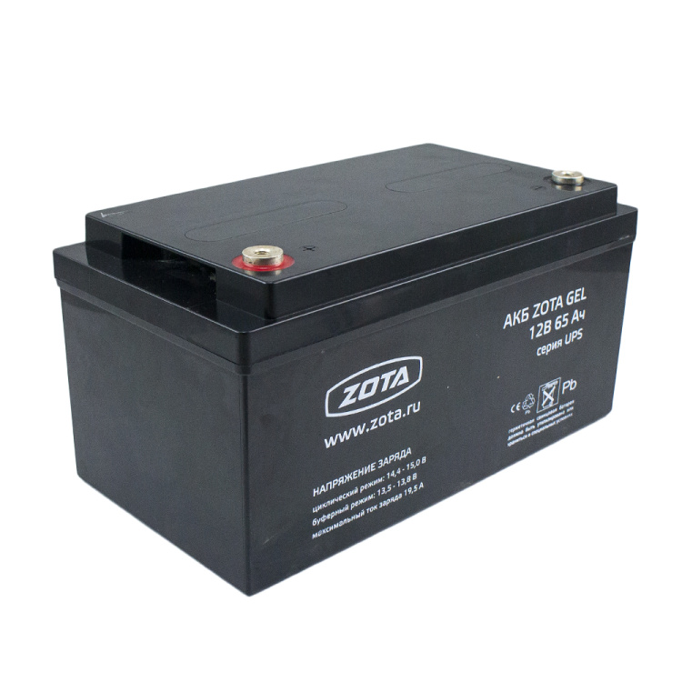 Аккумуляторная батарея 65Ач 12В Zota Gel 65-12