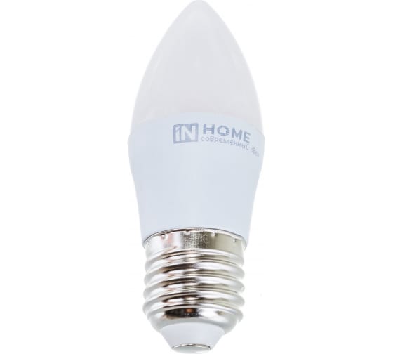 Лампа светодиодная LED-СВЕЧА-VC 8Вт 230В Е27 4000К 760Лм IN HOME 20457
