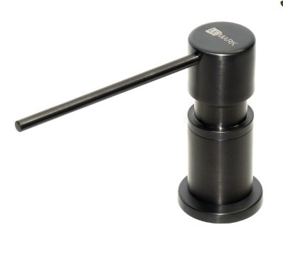 Дозатор для жидких моющих средств, врезной LEMARK черный нано 142956