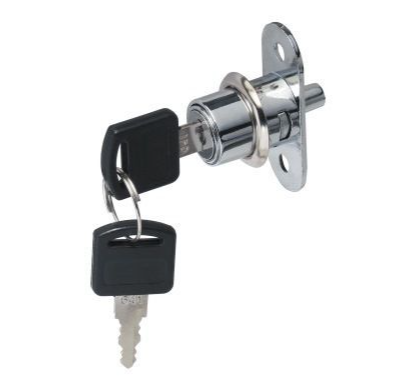 Замок врезной мебельный для ДСП с ответной планкой d-18мм 5969