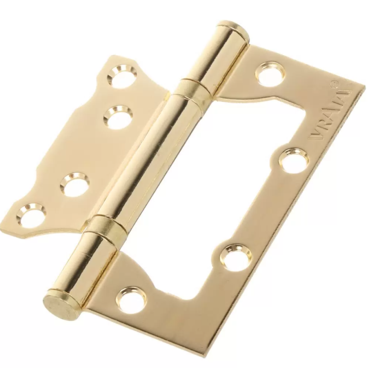 Петля накл. 100х70х2,0 золото "VRATA" 2 шт 208304