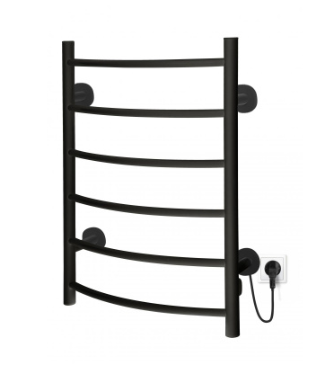 Полотенцесушитель электрический I-TECH TANGO 80Вт 53*68 черный матовый правый П6