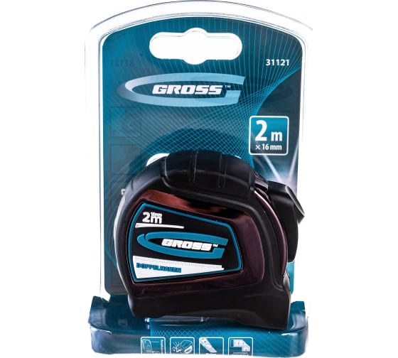 Рулетка GROSS Doppeihaken 2м*16мм, 31121