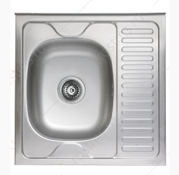 Мойка накладная.нерж.AQUATTRO 500*500*180*0,8 квадрат глянец Q10-0020