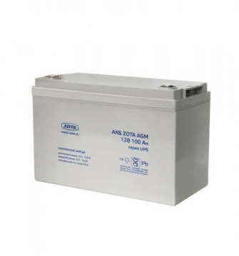Аккумуляторная батарея 100Ач 12В Zota AGM 100-12