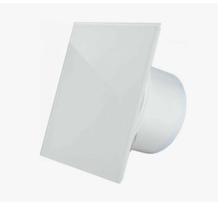 Панель декоративная для вентилятора D100/125 179х179 Lacobel White Soft DICITI стекло AEON