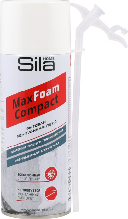 Пена монтажная Sila НOME MAX FOAM COMPACT всесезон. 400мл
