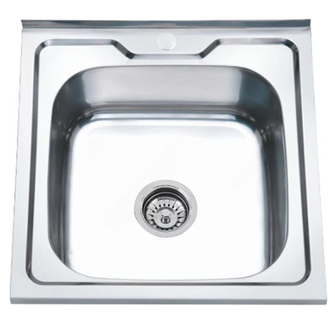 Мойка накладная.нерж.AQUATTRO 500*500*180*0.8 квадрат матовая Q10-0021