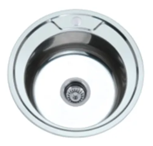 Мойка врезная.нерж.AQUATTRO 490*490*180*0,8 круглая глянец Q10-0012