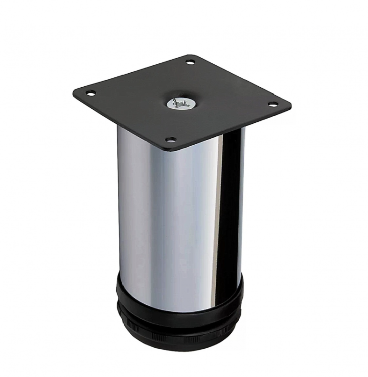 Опора регулируемая 50х100мм хром (площадка,квадрат) 6759