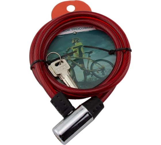 Замок тросовый ВС-Т L1000мм ключ Marlok 023332