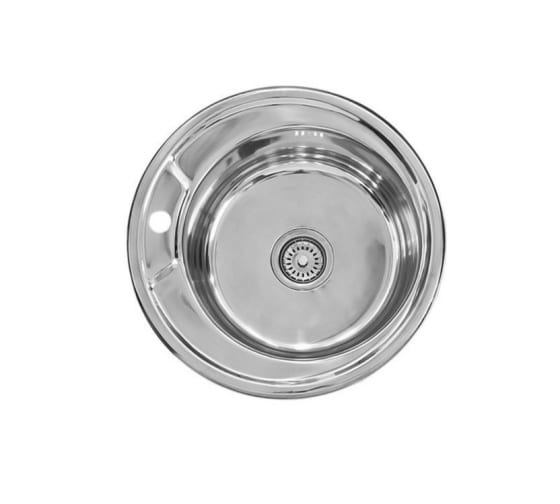 Мойка I-TECH круглая d=490х180х0,8 полуматовая