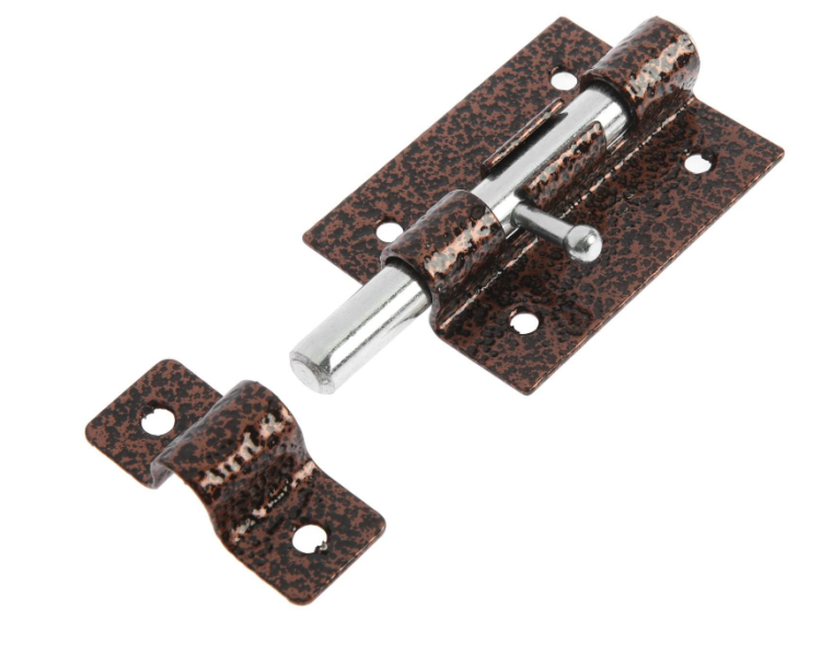 Задвижка дверная ЗД-07 пол.медь 