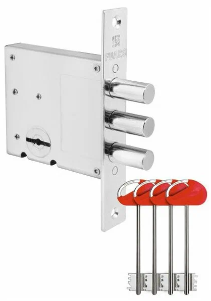 Замок врезной сувальд. MDV10/S-60,00,3R14 4 кл