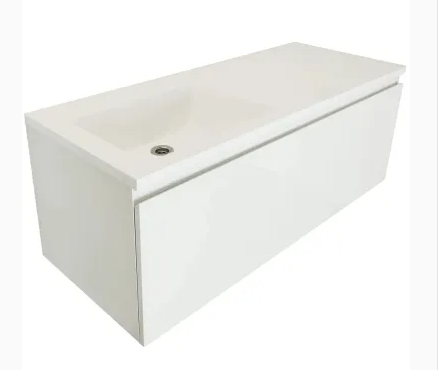 Тумба подвесная c раковиной ЭСТЕТ Dallas Luxe 1 ящик 1200*482 левая 48590