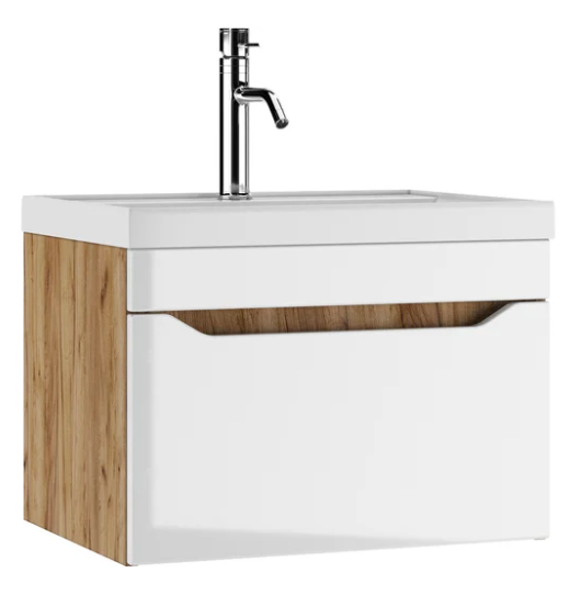 Тумба подвесная Домино Ева 1 ящик Дуб Вотан 158878