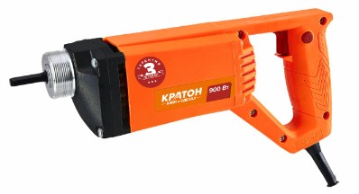 Вибратор портативный глубинный для бетона PVC-900 КРАТОН 40209006