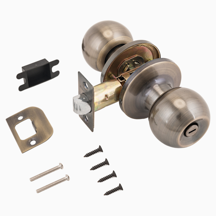 Защелка дверная 607 BK-AB на блистере