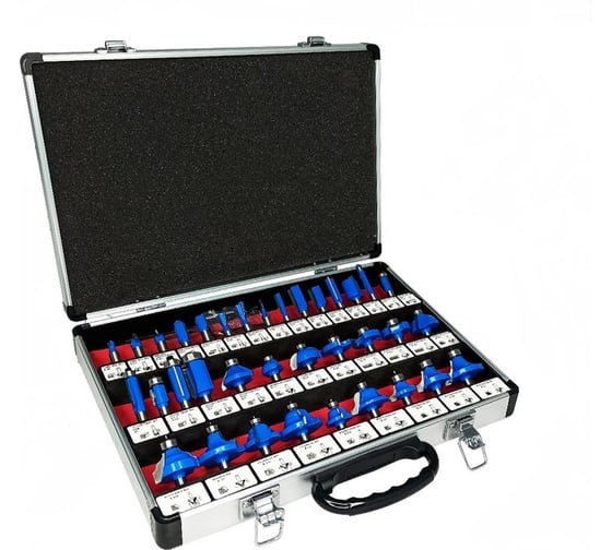 Набор твердосплавных фрез по дереву 35 шт,Vertextools