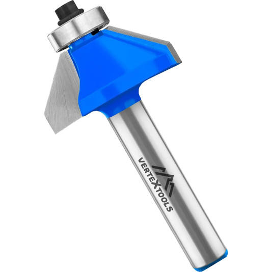 Фреза кромочная конусная с подшипн. Vertextools хв.8мм 3520-081230