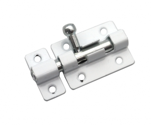 Задвижка накладная 3Т4 пол.белый 40мм Кунгур 1/200