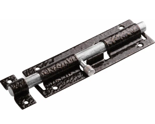 Задвижка дверная ЗД-07 антик бронза 