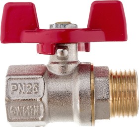Кран шаровый RTP 1/2" г/ш бабочка PN25
