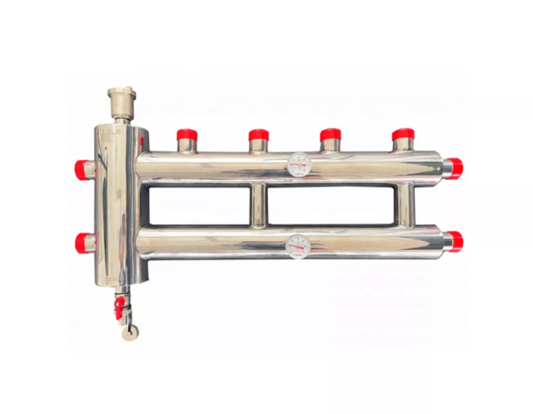 Коллектор распределительный с гидрострелкой 2+1 (нерж) Vieir VHCS25-2.1