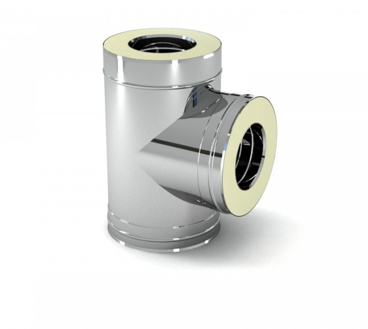Тройник 90гр DN200 0,8/439 сэндвич FeFlues 