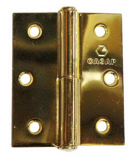 Петля 75*65*2,0 GP (золото) правая Сазар (#17-11)