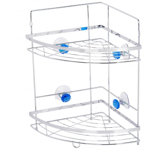 Полка угловая двухъярусная W2667 Бриллиант синий/ 310795