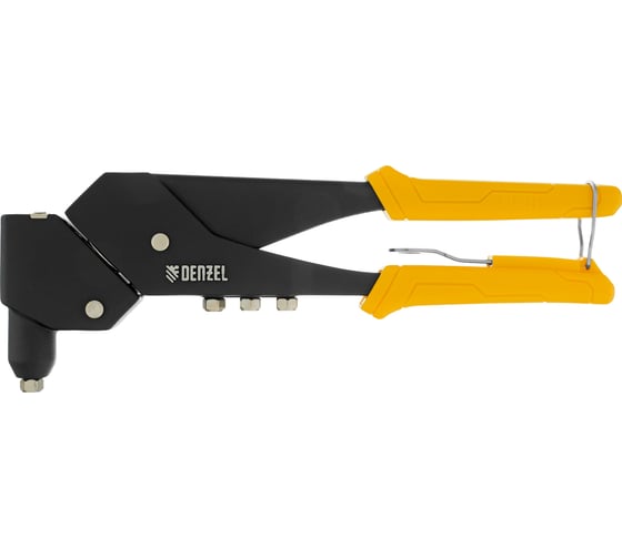 Заклепочник ручной, 285 мм, поворотный, 0-360, заклепки 2,4-3,2-4,0-4,8 мм// Denzel 40442