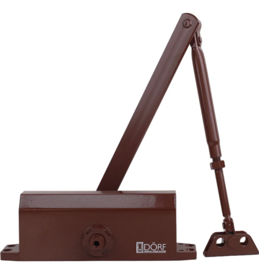 Доводчик дверной L-8222 до 45кг, антрацит DORF ECONOMY