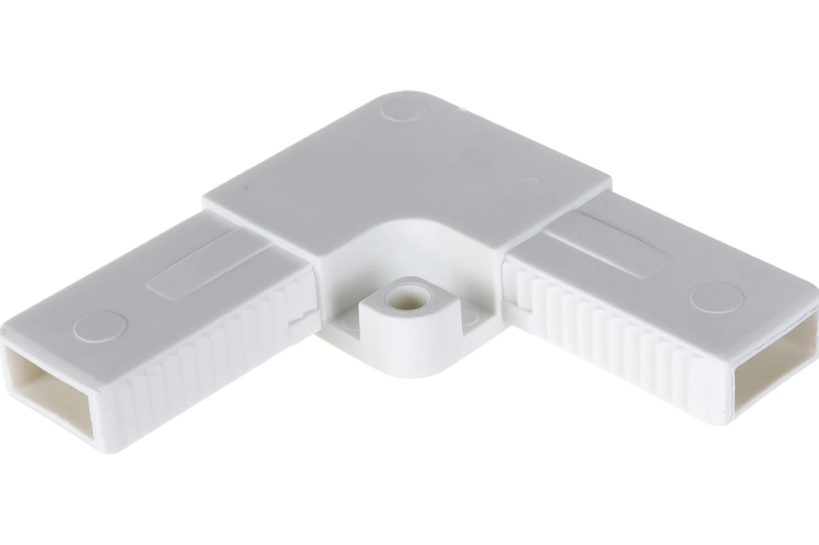 Уголок для москитной сетки под профиль, цельнолитный  БЕЛЫЙ