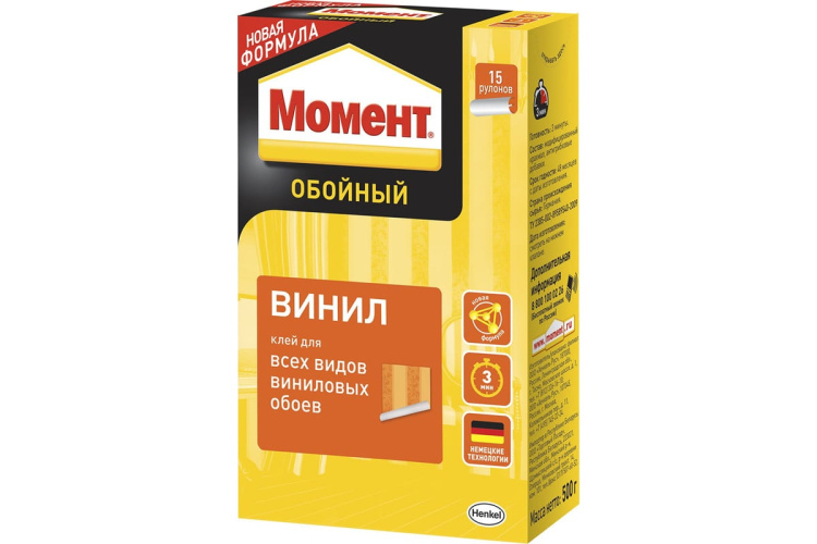 Клей обойный МОМЕНТ Винил, 500г. 756740