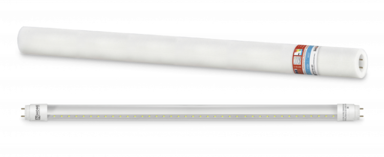 Лампа светодиодная LED-T8R-П-PRO 10Вт 230В G13R 6500К 1000Лм 600мм прозрачная поворотная IN HOME