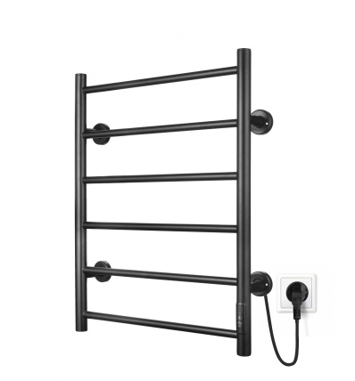 Полотенцесушитель электрический I-TECH JAZZ 80Вт 53*68 черный матовый таймер правый П6