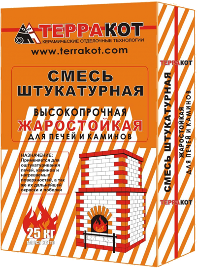 Смесь Терракот штукатурная жаростойкая 5кг