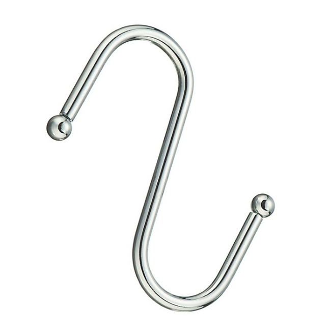 Крючок для рейлинга d.16мм хром (с шариками) 6779