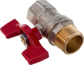 Кран шаровый RTP 1/2" г/ш бабочка PN25