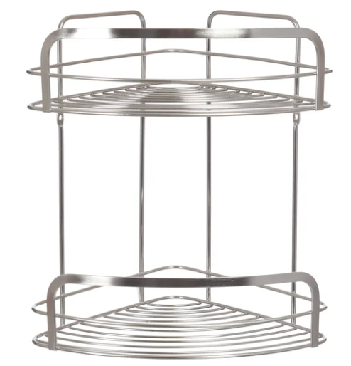 Полка угловая двухъярусная металл 159